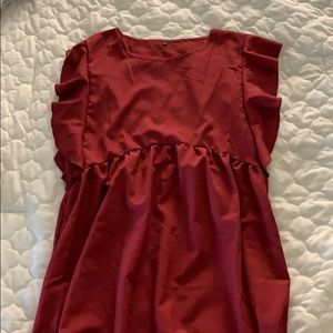 Burgundy Dress